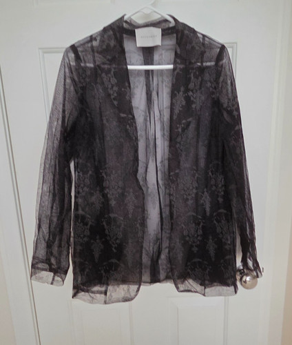 Anteprima black sheer lace - sheer,